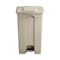 Safco Large Capacity Plastic Step-On Receptacle, 23 gal, Tan 9923TN - alternate 3
